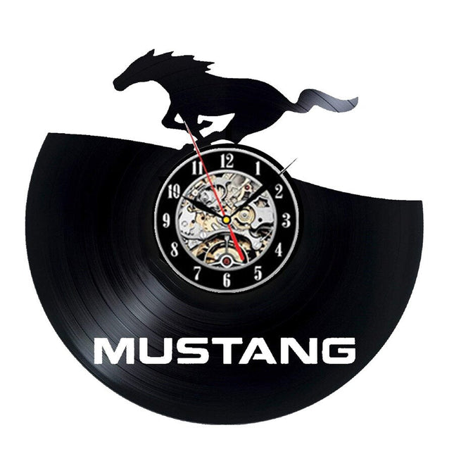 Reloj de vinilo coche Ford Mustang