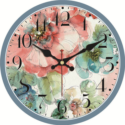 Reloj de pared floral estilo Shabby