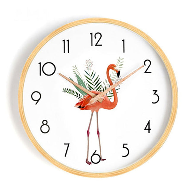 Reloj de pared nórdico de madera