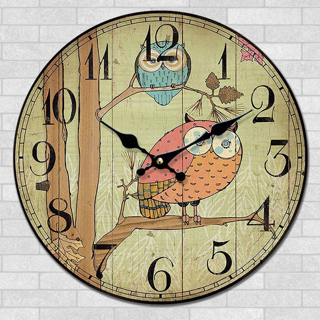 Reloj de pared infantil diseño búho