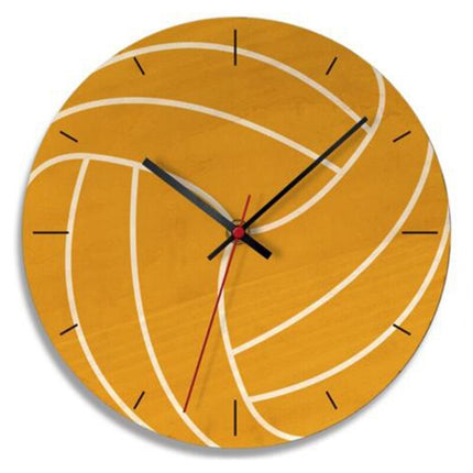 Reloj de pared madera balón fútbol