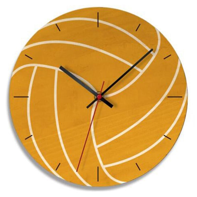Reloj de pared madera balón fútbol