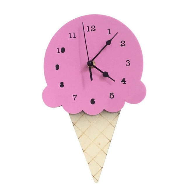 Reloj de pared infantil forma helado