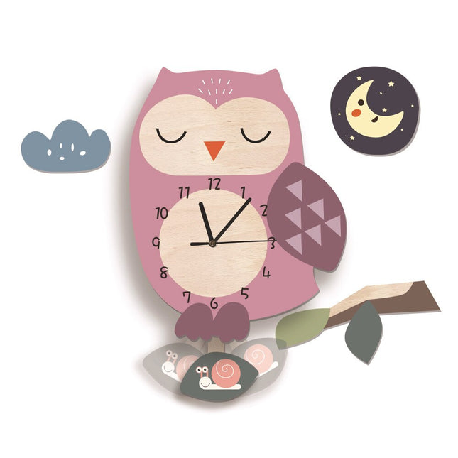 Reloj de pared infantil forma flamenco