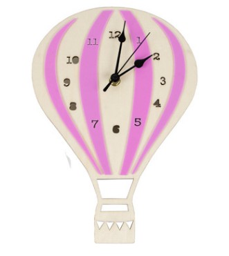 Reloj de pared infantil globo aerostático