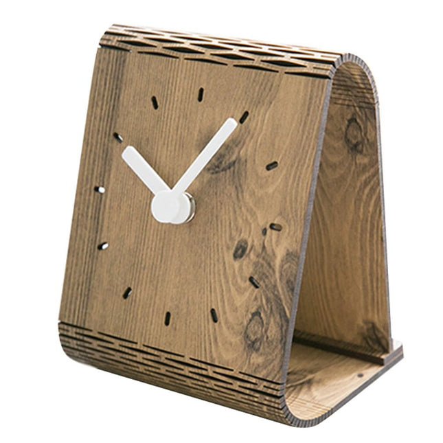 Reloj de mesa de madera moderno