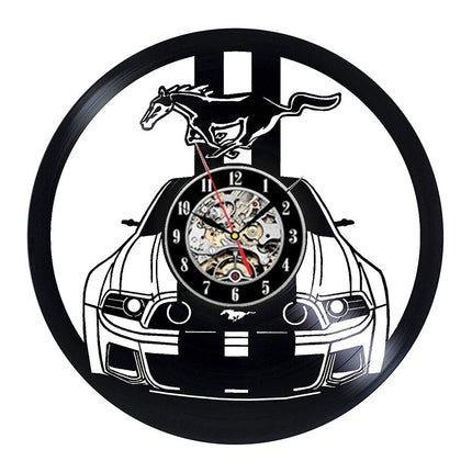 Reloj de vinilo coche Ford Mustang