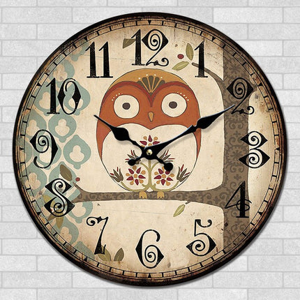 Reloj de pared infantil diseño búho