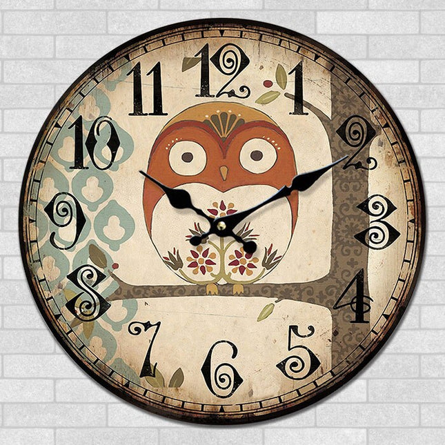 Reloj de pared infantil diseño búho