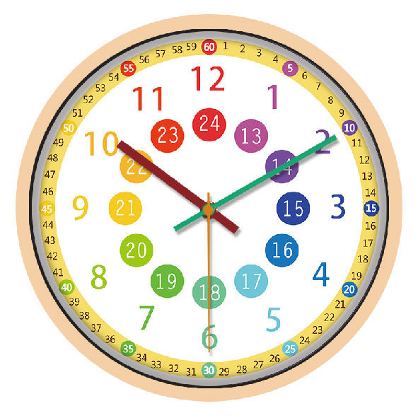 Reloj de pared educativo para niños