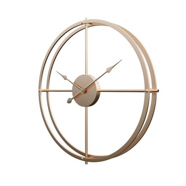Reloj de pared metálico estilo escandinavo