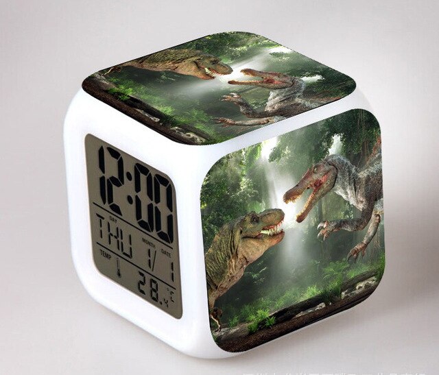 Despertador cubo digital infantil Jurassic Park