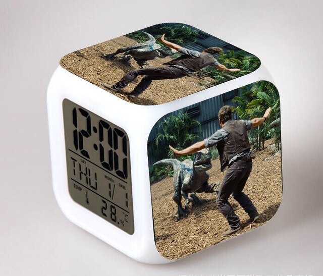 Despertador cubo digital infantil Jurassic Park