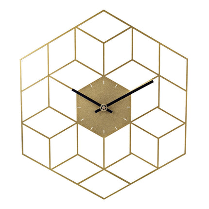 Reloj de pared hexagonal efecto 3D