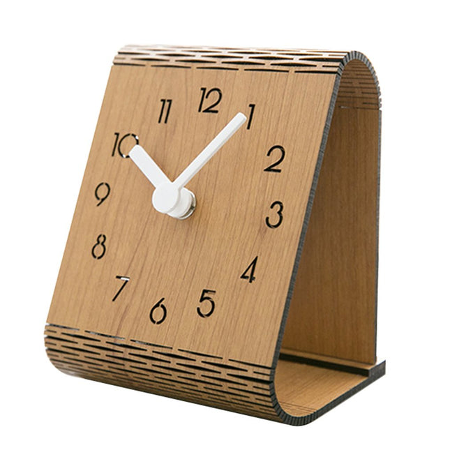 Reloj de mesa de madera moderno