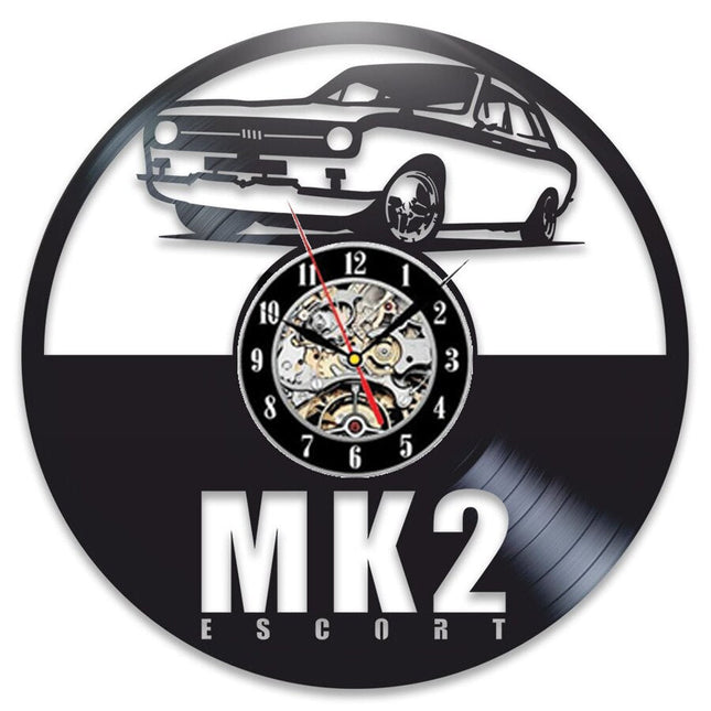 Reloj de vinilo coche Ford Mustang
