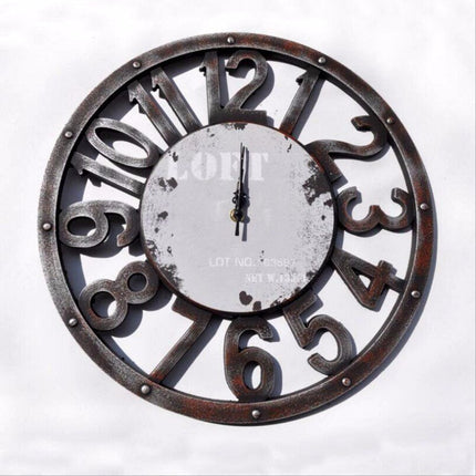 Reloj de pared grande estilo loft