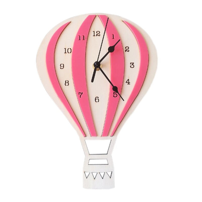 Reloj de pared infantil globo madera