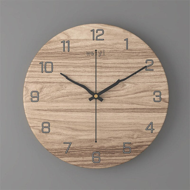Reloj de pared efecto mármol bicolor