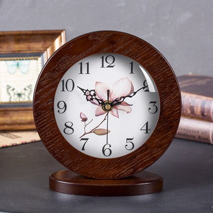 Reloj de mesa madera estilo retro