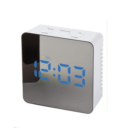 Reloj de escritorio digital con espejo