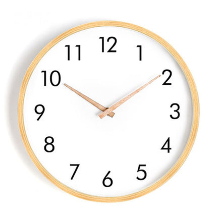 Reloj de pared nórdico de madera