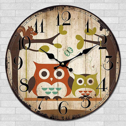 Reloj de pared infantil diseño búho