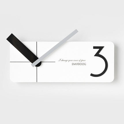 Reloj de pared rectangular diseño moderno
