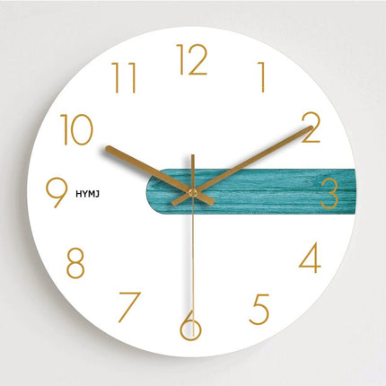 Reloj de pared mármol y oro rosa