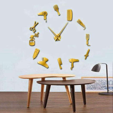 Reloj de pared DIY para peluquería