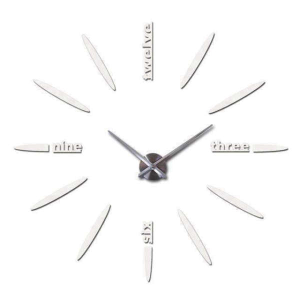 Reloj de pared adhesivo grande DIY