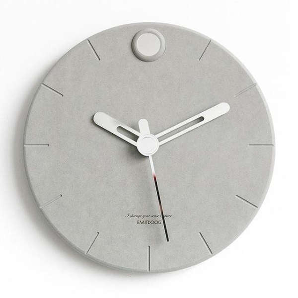 Reloj de pared moderno efecto cemento