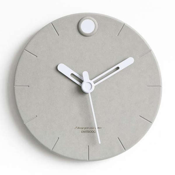 Reloj de pared moderno efecto cemento