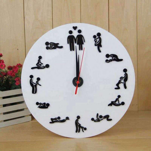 Reloj de pared clásico diseño Kamasutra