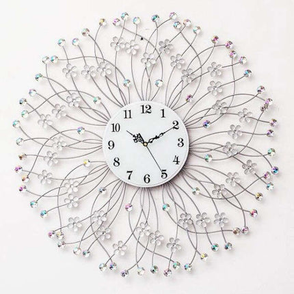 Reloj de pared para salón con cristales