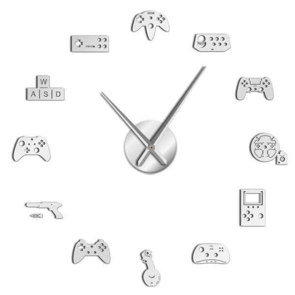 Reloj de pared adhesivo gaming retro