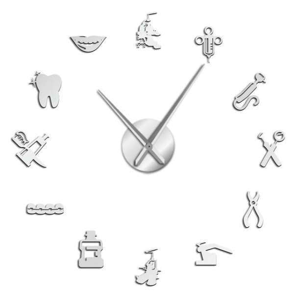 Reloj de pared 3D clínica dental