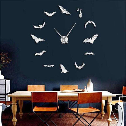 Reloj de pared 3D con murciélagos