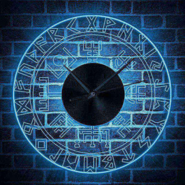 Reloj de pared diseño con luz LED