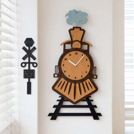 Reloj de pared infantil forma de tren