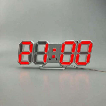 Reloj de pared digital 3D con cable