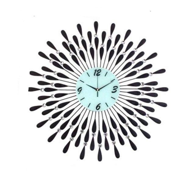 Reloj de pared grande diseño plumas