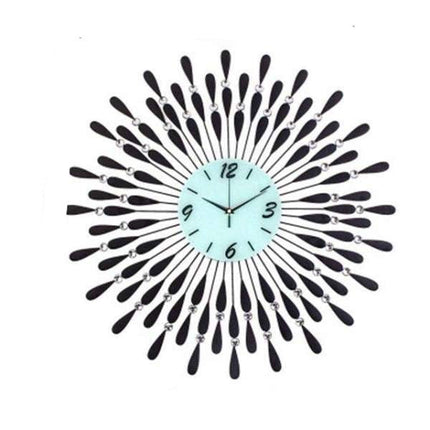 Reloj de pared grande diseño plumas