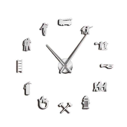 Reloj de pared adhesivo equipo rescate