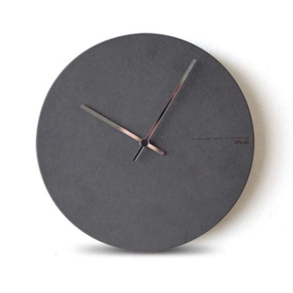 Reloj de pared minimalista color antracita