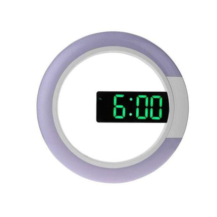 Reloj de pared digital redondo moderno