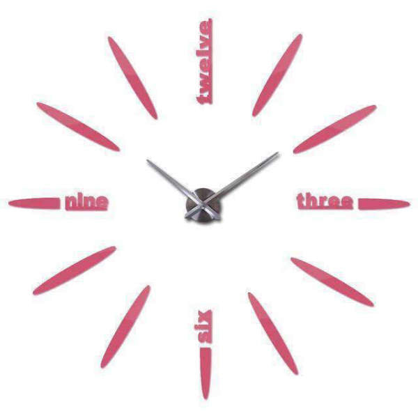 Reloj de pared adhesivo grande DIY
