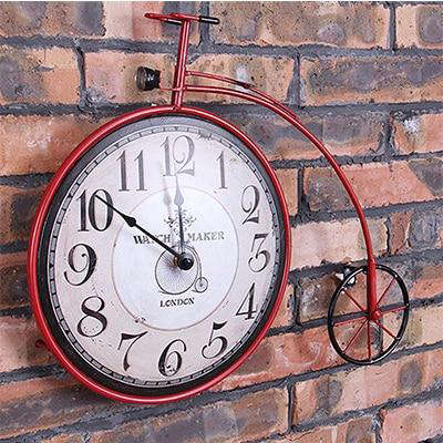 Reloj de pared grande bicicleta vintage