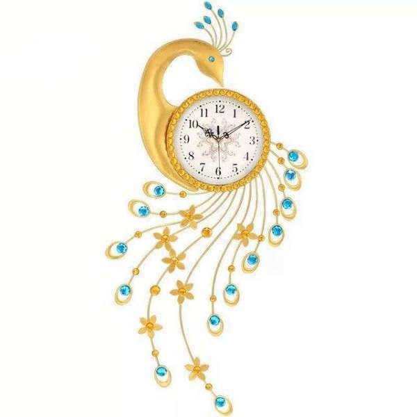 Reloj de pared grande Pavo Real