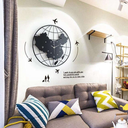 Reloj de pared diseño mapa de China